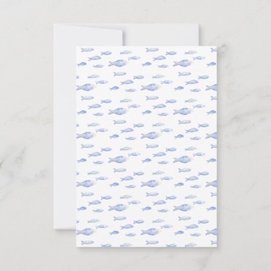Whale Tastic Blue Verjaardag Bedankt Card (Achterkant)