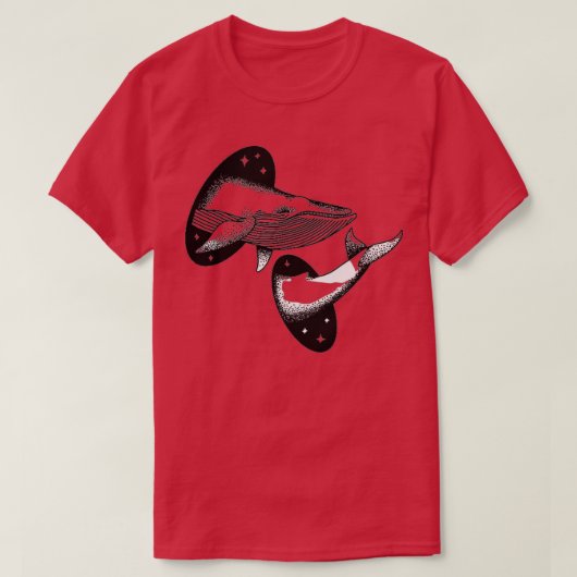 Whale-teleportage T-shirt (Design voorkant)