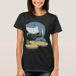 Whale Tennis racket Sport T-shirt