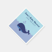 Whale Theme Boy Baby shower servetten (Hoek)