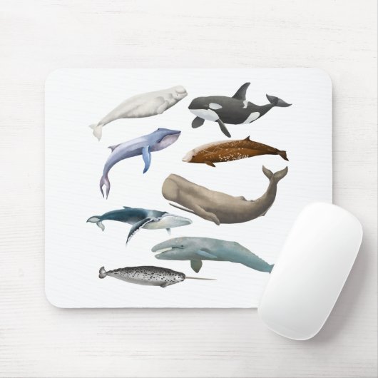Whale Thmed Mousepad Muismat (Met muis)