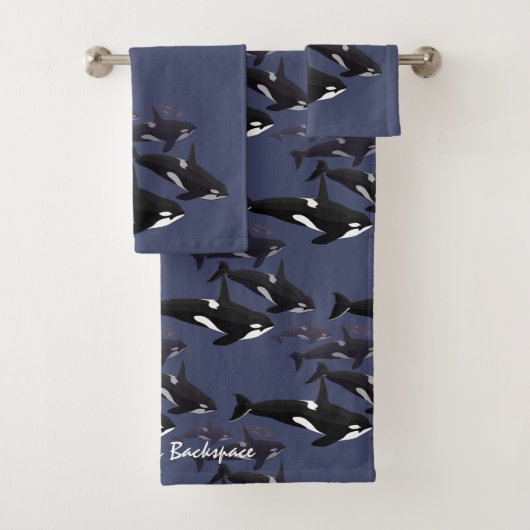 Whale Towel sets persoonlijke walvishanddoeken Bad Handdoek (Insitu)