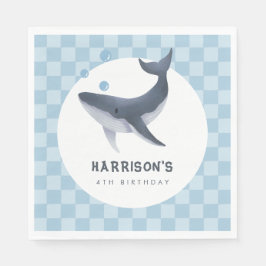 Whale Under The Sea Ocean Thank You Favor Servet