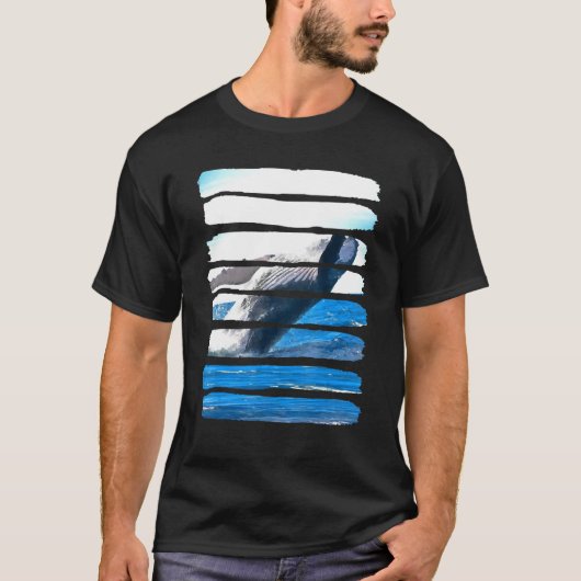 Whale Underwater Ocean Sea Nature Animal Leisure F T-shirt (Voorkant)