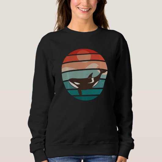 Whale underwater world ocean Orca Pul Hoodie 1 Trui (Voorkant)
