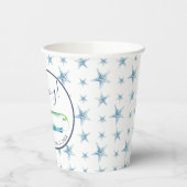 Whale Verjaardagsfeestartikelen Gepersonaliseerd Papieren Bekers (Links)