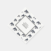 Whale verjaardagsfeestje servet (Hoek)