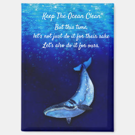 Whale Vertical Motion Scene To Down In Ocean Depth Magneet