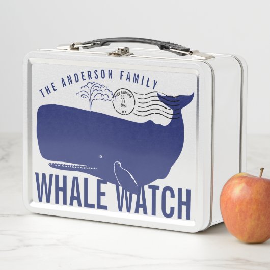 Whale Watch Blue Whale Familienaam Postmark (In situ)