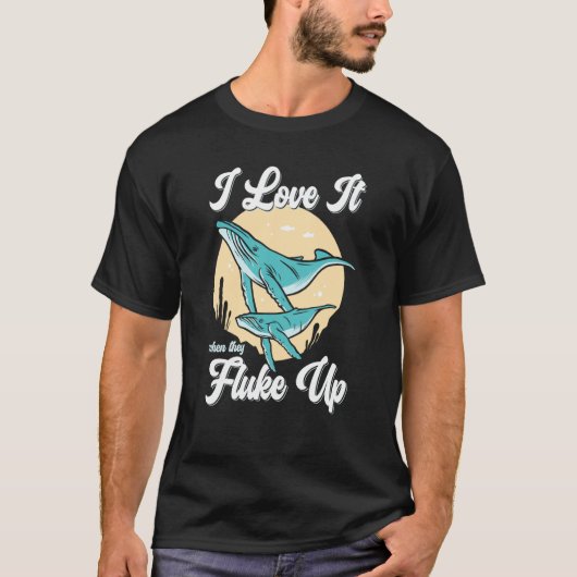 Whale Watcher Fluke Up T-shirt (Voorkant)