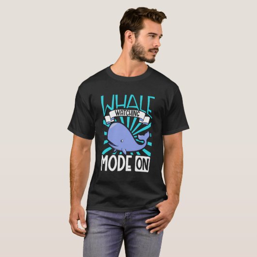 Whale Watcher Mode Aan - Whale Watching T-shirt (Voorkant volledig)