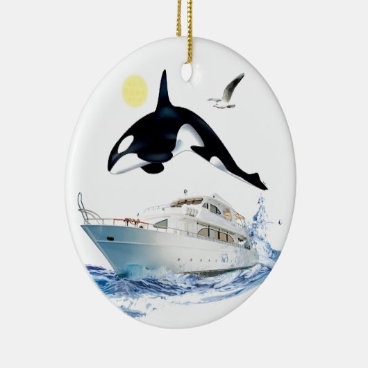 Whale Watcher Ornament (Rechts)