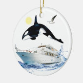 Whale Watcher Ornament (Links)