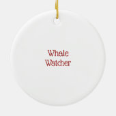 Whale Watcher Ornament (Achterkant)