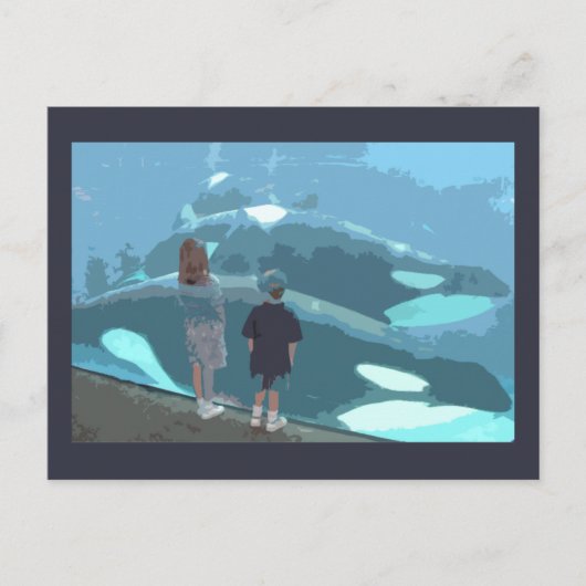 Whale Watching Briefkaart (Voorkant)