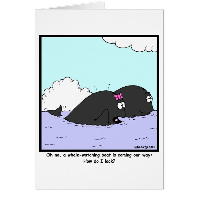 Whale Watching: Cartoon walvis (Voorkant)