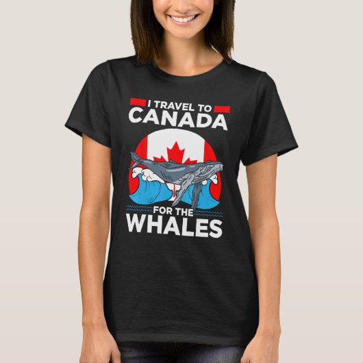 Whale Watching For Nature Enthusiast Wildlife Tou T-shirt (Voorkant)