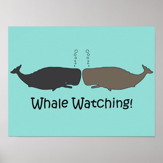 Whale Watching Fun Poster (Voorkant)