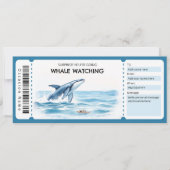 Whale Watching Gift Certificate Kaart (Voorkant)
