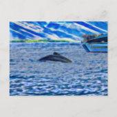 Whale Watching in Hawaii van Maui Briefkaart (Voorkant)
