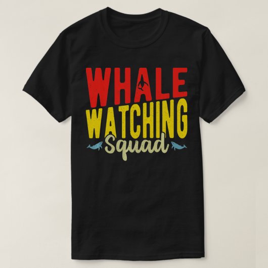 Whale Watching Squad 5 T-shirt (Design voorkant)
