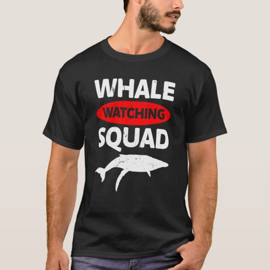 whale watching squad Whale Watching ceatacean T-shirt (Voorkant)