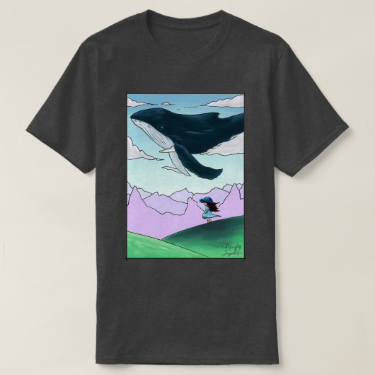 Whale Watching T-shirt (Design voorkant)