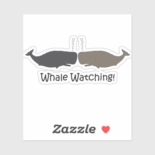 Whale Watchute Sticker (Vel)