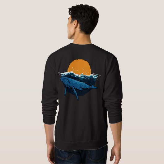 Whale Wave Trui (Achterkant volledig)