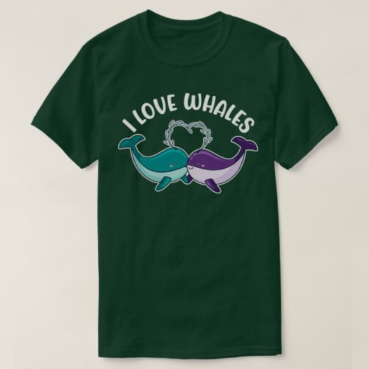 Whale Whale Blue Whal Funny Gezegde 2 T-shirt (Design voorkant)