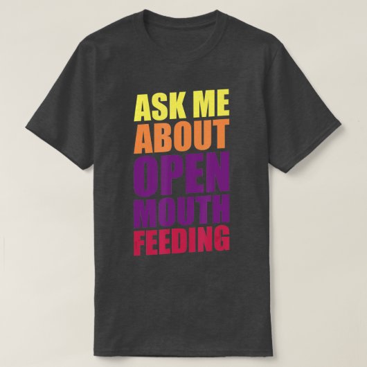 Whale Wing Open Mouth Feeding 1 T-shirt (Design voorkant)