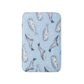 Whale Wonders: Waterverf Starry Sky Badmat (Voorkant Verticaal)