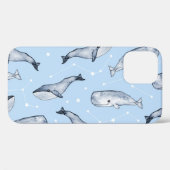 Whale Wonders: Waterverf Starry Sky Case-Mate iPhone Case (Achterkant (horizontaal))
