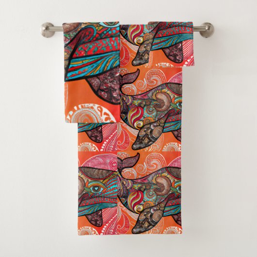 Whale Wow Bad Handdoek (Insitu)