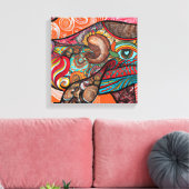 Whale Wow Canvas Afdruk (Insitu (Woonkamer))