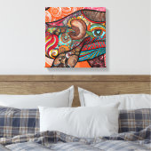 Whale Wow Canvas Afdruk (Insitu (Slaapkamer))