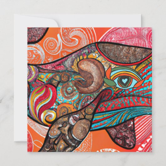 Whale Wow Feestdagenkaart (Voorkant)