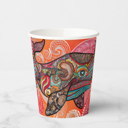 Whale Wow Papieren Bekers (Links)