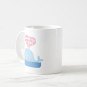 Whale You Be Mine Schattigee liefdesbekentenis Koffiemok (Voorkant links)