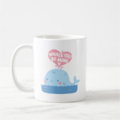 Whale You Be Mine Schattigee liefdesbekentenis Koffiemok (Links)