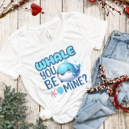 Whale You Be Mine Whale Pun Love Tri-Blend Shirt