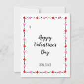 Whale You be My Valentine Funny Valentine's Day Notitiekaartje (Achterkant)