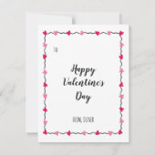 Whale You be My Valentine Funny Valentine's Day Notitiekaartje (Achterkant)