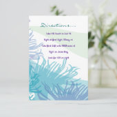 Whale & Zee Life Bat Bar Mitzvah Direction Card Informatiekaartje (Staand voorkant)
