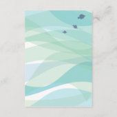 Whale & Zee Life Bat Bar Mitzvah Direction Card Informatiekaartje (Achterkant)