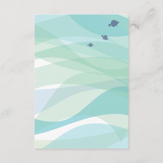 Whale & Zee Life Bat Bar Mitzvah Direction Card Informatiekaartje (Achterkant)