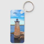 Whaleback Custom Photo Ocean Lighthouse Sleutelhanger (Achterkant)