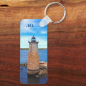 Whaleback Custom Photo Ocean Lighthouse Sleutelhanger (Achterkant)