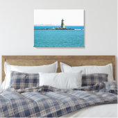 Whaleback Lighthouse Canvas Afdruk (Insitu (Slaapkamer))