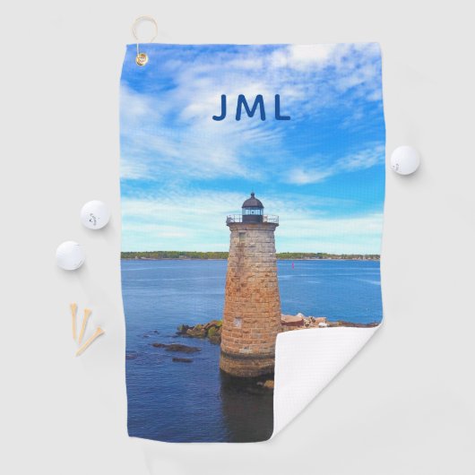 Whaleback Lighthouse Golfhanddoek (Insitu)